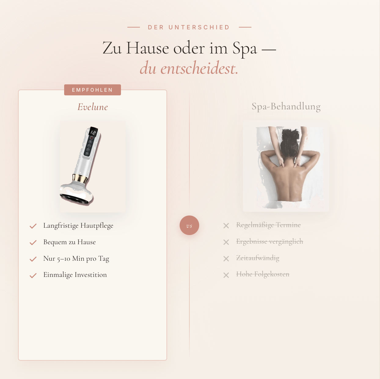 Das Evelune Ritual — Elektrisches Schröpfgerät & Anti-Cellulite Öl